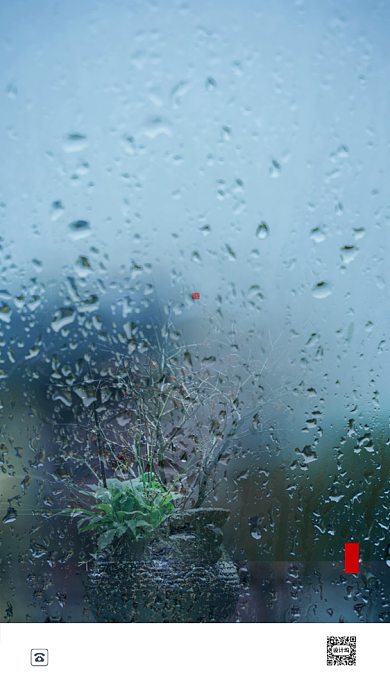 清新简约谷雨节气启动页背景