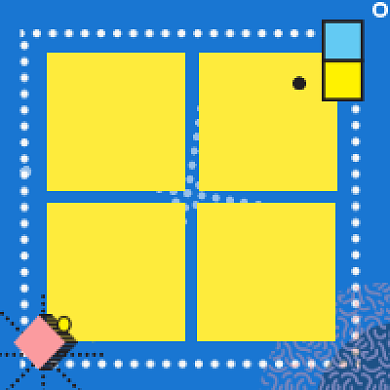 限时秒杀撞色几何简约公众号次图背景