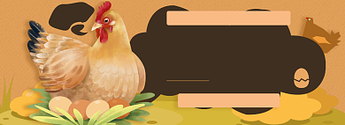 鸡蛋淘宝电商banner图背景