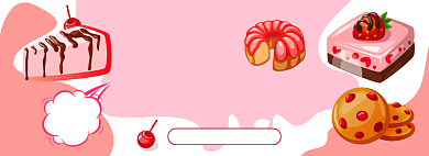 618夏季甜品零食促销电商淘宝banner图背景