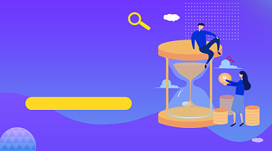 高薪诚聘卡通插画手机横图背景