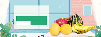 天猫618水果大促背景