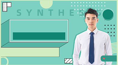 考试答题技巧绿色几何手机横图背景