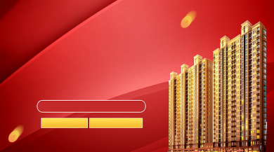 直播买房房地产促销大气手机横图背景