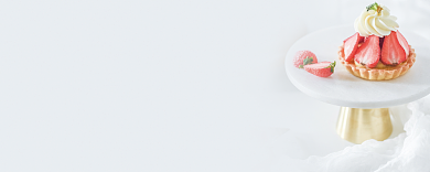 白色简约糕点坊优惠券背景