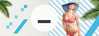 天猫啤酒节游泳节京东清凉节泳装促销背景