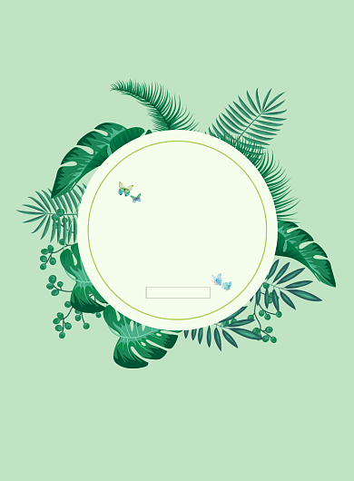 邂逅春天绿色春季上新商场营销海报背景