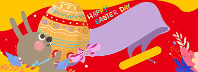 复活节淘宝电商banner图背景