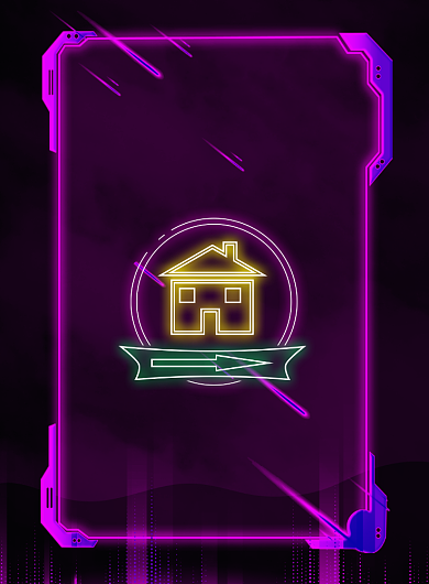 霓虹效果网吧开业宣传印刷海报背景