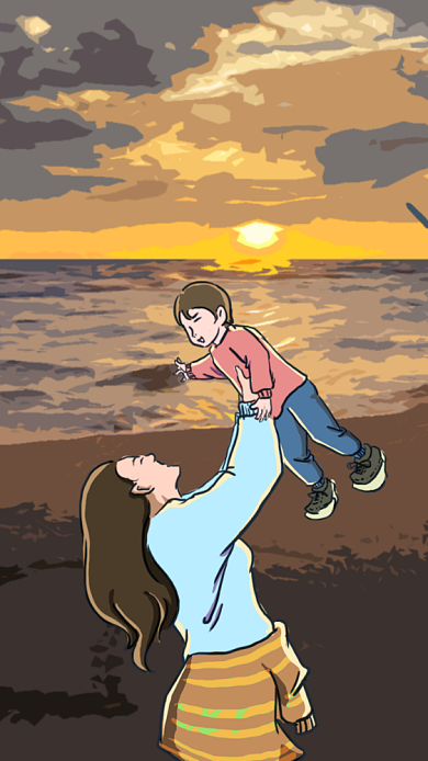 母亲节日手机海报背景