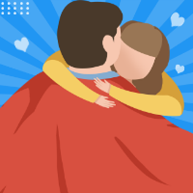 感恩父亲节卡通插画公众号次图背景