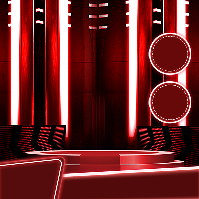 预售数码家电红色电商炫酷主图背景