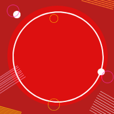 省钱攻略红色几何简约公众号次图背景
