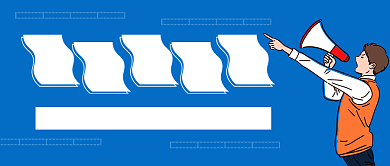 蓝色创意够胆你就来招聘公众号首图背景