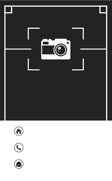 黑色个性摄影影楼竖版名片模板背景