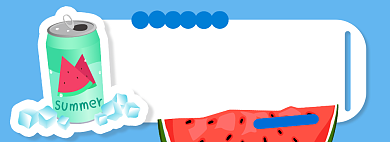 西瓜汽水电商淘宝banner图背景