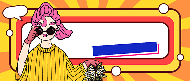 520约会穿搭创意插画公众号首图背景