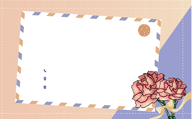 卡通花店文艺名片背景