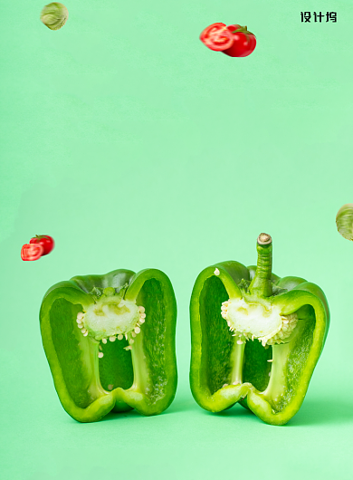 绿色安全健康素食日公益宣传海报背景