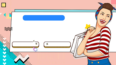 618年中预售大促孟菲斯几何手机横图背景