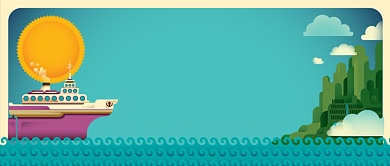 国际航海日手绘公众号首图背景