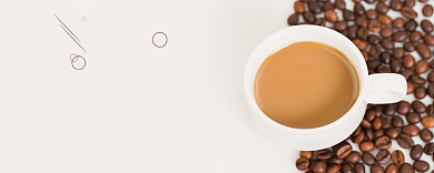 咖啡厅简约优惠券背景