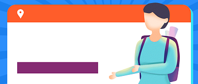 扁平插画开学通知公众号首图背景