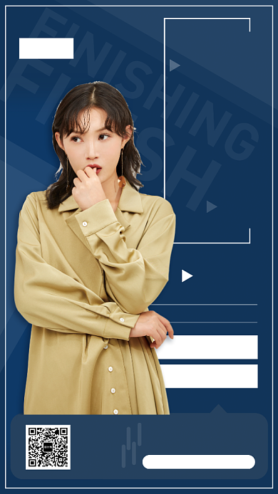 春季穿搭在线直播手机宣传海报背景