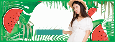 春季女装海报banner背景