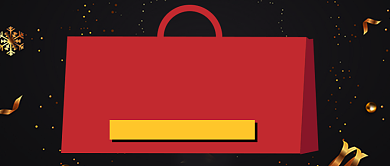 黑色创意618年中大促公众号首图背景