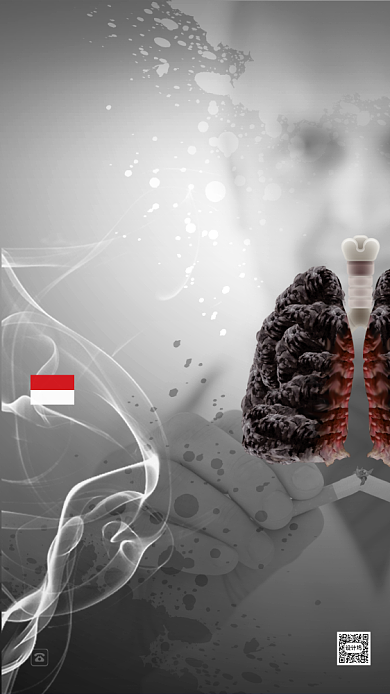 世界无烟日公益海报背景