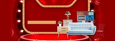 春季家装海报banner模板背景