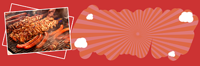 红色手绘海报地摊摆摊经济热文链接配图背景