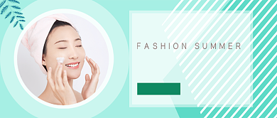 轻松打造婴儿肌春季美容公众号首图背景