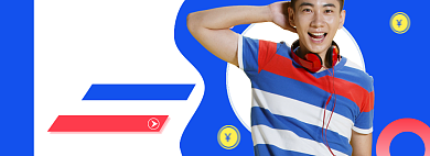 全民618直播男装狂欢大促背景