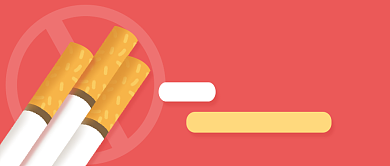 世界无烟日粉色卡通新媒体配图背景