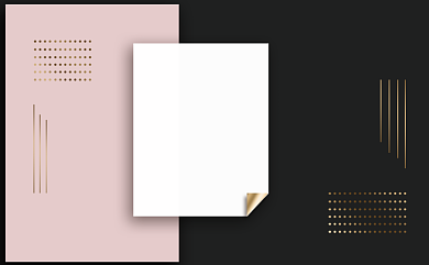 粉黑色时尚名片模板背景