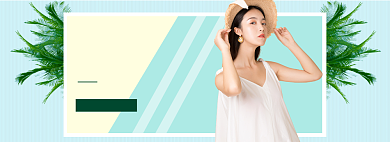 女装春季上新海报banner背景