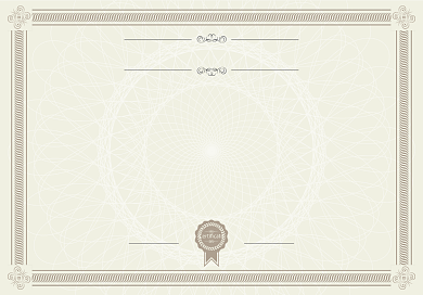 欧式企业授权证书背景