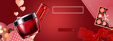 520美妆促销海报banner背景