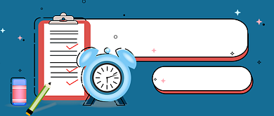 蓝色卡通五月愿望清单公众号首图背景