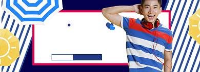 春季男装上新banner背景