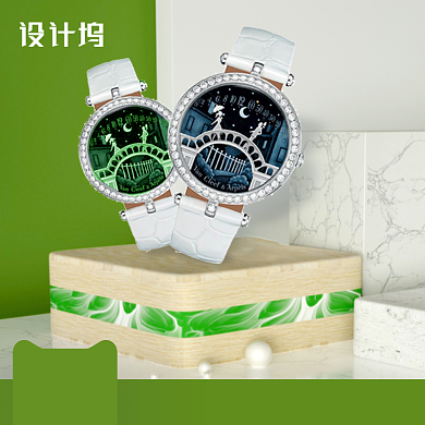 酷夏清仓珠宝首饰手表促销主图背景