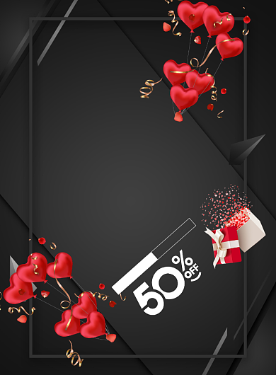 520优惠印刷海报背景