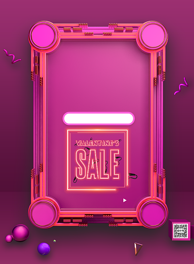 c4d风618年中大促印刷海报背景