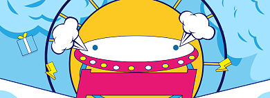 亲子节海报banner模板背景