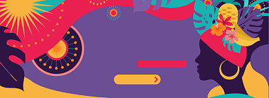 夏季狂欢节淘宝电商banner图背景