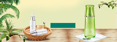 春季美妆海报banner背景