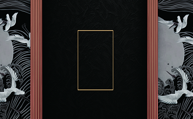 中式高档地产销售名片背景