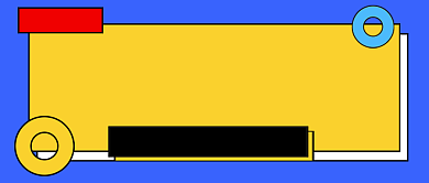 蓝色简约地摊指南新媒体配图背景